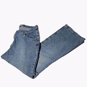 Riders Boot Cut Jeans Womens Plus Size 20W Petite High Rise Light Wash Denim